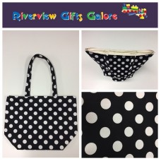 Large Tote Bag - Black Spot Large Tote Bag - Black Spot